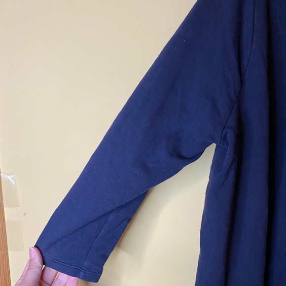 Banana Republic Navy Blue Women’s Hooded Open Front Cardigan Size Small - Picture 4 of 9